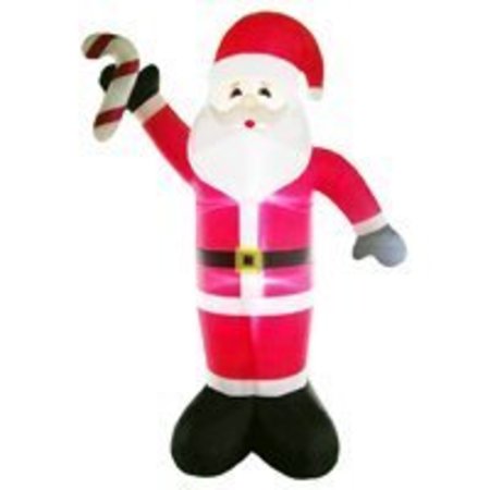 SANTAS FOREST Santas Forest 90339 Christmas Inflatable Santa/Candy Cane 90339